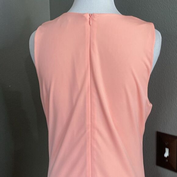 INC International Concepts Women Ruched Bodycon Dress Sherbet Orange Peach - Picture 10 of 11